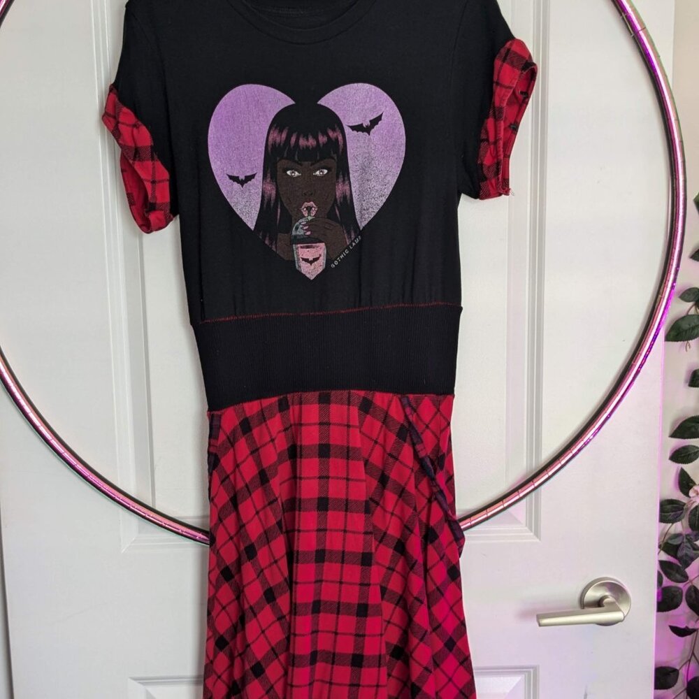 Upcycled Goth Vampie Dress